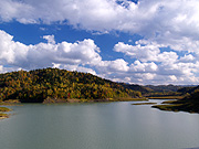 桂沢湖の風景