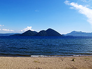 洞爺湖と中島の風景
