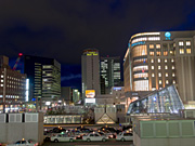 札幌駅前の夜景