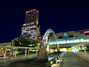 札幌駅北口広場の夜景